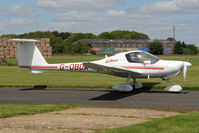 G-OBDA @ EGBR - Diamond DA-20A-1 Katana at The Real Aeroplane Club's Jolly June Jaunt, Breighton Airfield, 2013. - by Malcolm Clarke