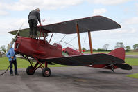 G-ANLS @ EGBR - De Havilland DH-82A Tiger Moth II refuels at The Real Aeroplane Club's Jolly June Jaunt, Breighton Airfield, 2013. - by Malcolm Clarke