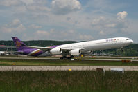 HS-TNF @ LSZH - Thai Airbus A340-600 @ZRH
