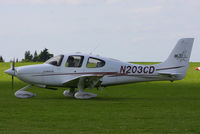 N203CD @ EGBK - at AeroExpo 2013 - by Chris Hall