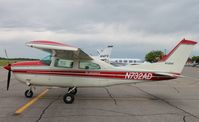 N732AD @ KAXN - Cessna T210L Centurion on the line. - by Kreg Anderson