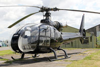 N505HA @ EGBR - Aerospatiale SA341G Gazelle at The Real Aeroplane Club's Jolly June Jaunt, Breighton Airfield, 2013. - by Malcolm Clarke