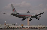 N791AN @ MIA - American 777 landing near dark - by Florida Metal