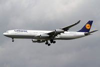 D-AIGL @ EDDF - Lufthansa Airbus A340 - by Thomas Ranner