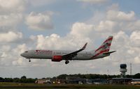 TC-SKR @ EHGG - With reaching the threshold of runway 23, the Corendon 049 is fully ready to land. - by Jorrit de Bruin