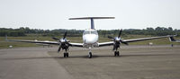 M-WATJ @ EGFH - Visiting King Air out of Caernarvon Airport. - by Derek Flewin