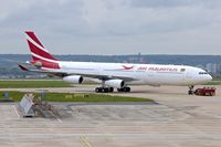 3B-NBI @ LFPG - Air Mauritius 3B-NBI (Le Flamboyant), 2006 Airbus A340-313X, c/n: 793 - by Terry Fletcher