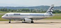 SX-DGC @ LOWG - Aegean Airlines Airbus A320-232 - by Andi F