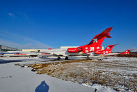 D-AFKF @ EDDR - Stored at EDDR/SCN after bankruptcy of OLT Express Germany.
