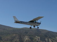 N704UT @ SZP - 1976 Cessna 150M, Continental O-200 100 Hp, takeoff climb Rwy 22 - by Doug Robertson