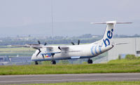 G-ECOG @ EGFF - Flybe  De Havilland Canada,cs  Jersey 6EC, inbound from Jersey.
