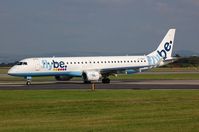 G-FBEF @ EGCC - Flybe Erj190 vacates the runway in MAN - by FerryPNL