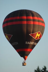 SE-ZIR @ N.A. - Cameron balloon with Radio Match advertisements taking off in Linköping, Sweden. - by Henk van Capelle