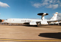 76-1605 @ MHZ - E-3B Sentry, callsign Shuck 87, of the 552nd Air Control Wing at Tinker AFB on display at the 1997 RAF Mildenhall Air Fete. - by Peter Nicholson