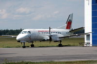 SE-KCT @ ESKN - Saab 340A operated by Stockholmsplanet.com parked at Nyköping Skavsta airport, Sweden. - by Henk van Capelle