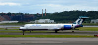 N910AT @ KDCA - Landing roll DCA  check the thrust reversers - by Ronald Barker