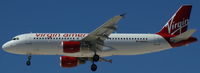 N848VA @ KLAS - Virgin America, seen here on final RWY 25L at Las Vegas Int´l(KLAS) - by A. Gendorf