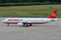 TC-ETV @ EDDK - Atlasjet A321 taxying to gate - by FerryPNL