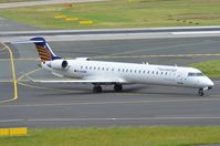 D-ACNO @ EDDL - CL900 just vacated the runway - by FerryPNL