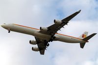 EC-LEU @ EGLL - Airbus A340-642 [960] (Iberia) Home~G 16/04/2012. On approach 27R. - by Ray Barber
