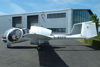 G-BOPO @ EGBT - Visitor at Turweston for the British F1 Grand Prix at Silverstone - by Chris Hall