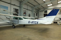 G-ATCX @ EGBT - Turweston resident - by Chris Hall