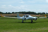 G-XDEA @ EGBT - Visitor at Turweston for the British F1 Grand Prix at Silverstone - by Chris Hall