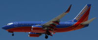 N754SW @ KLAS - Southwest Airlines, is approaching RWY 25L at Las Vegas Int´l(KLAS) - by A. Gendorf