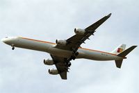 EC-JNQ @ EGLL - Airbus A340-642 [727] (Iberia) Home~G 22/04/2012. On approach 27L. - by Ray Barber