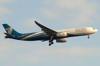 A4O-DB @ EGLL - Airbus A330-343X [1044] (Oman Air) Home~G 20/07/2012. On approach 27L.