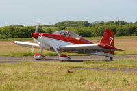 G-CGWG @ EGFH - Resident RV-7 arriving. - by Roger Winser