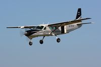G-SYLV @ EGFH - Resident Grand Caravan returning after droping skydivers from 12000 feet. Operated by Skydive Swansea. - by Roger Winser