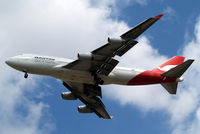 VH-OJF @ EGLL - Boeing 747-438 [24483] (QANTAS) Home~G 05/07/2010. On approach 27R. Now withdrawn from use.