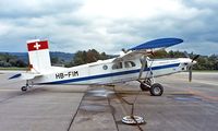 HB-FIM @ LSZH - Pilatus PC-6/B1-H2 Turbo Porter [741] Zurich~HB 26/09/1984. Written off near Grenchen 1987-07-29. Image taken from a slide. - by Ray Barber