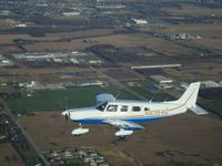 N8354Q - flying over northeast indiana - by randy strebig