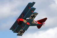 G-BVGZ @ EGBR - Fokker DR1 Triplane (Replica) at The Real Aeroplane Company's Jolly June Jaunt, Breighton Airfield, 2013. - by Malcolm Clarke
