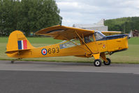 G-BLPG @ EGBR - Auster J-1N Alpha at The Real Aeroplane Company's Jolly June Jaunt, Breighton Airfield, 2013. - by Malcolm Clarke