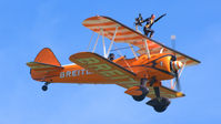 N5057V @ EGSU - 44. N5057V with wingwalker at the IWM Spring Airshow, May 2013.