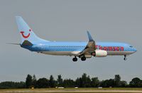 G-FDZW @ EGSH - Landing onto runway 09 in nice sunlight ! - by keithnewsome