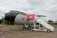 G-AVFB @ EGSU - Hawker Siddeley 121 Trident 2E, Duxford Aviation Society, Duxford Airfield, July 2013. - by Malcolm Clarke