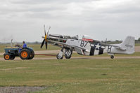 G-BTCD @ EGSU - North American P-51D Mustang. At The Imperial War Museum, Duxford, July 2013. - by Malcolm Clarke