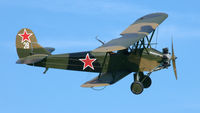 G-BSSY @ EGTH - 42. Po-2 in display mode at the Shuttleworth Military Pagent Flying Day, 30 June 2013. - by Eric.Fishwick