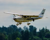 N2446X @ KAWO - Landing 34 @ KAWO - by Terry Green