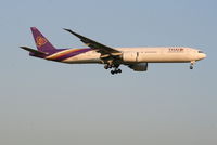 HS-TKL @ EBBR - Arrival of flight TG934 to RWY 02