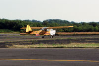 G-MVYV @ EGFH - Resident Snowbird Mk.IV, taxiing out from the Hanger at EGFH.