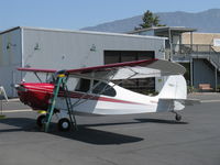 N85780 @ SZP - 1946 Aeronca 7AC CHAMPION, Continental A&C65 65 Hp, refueling - by Doug Robertson