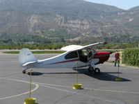 N85780 @ SZP - 1946 Aeronca 7AC CHAMPION, Continental A&C65 65 Hp, refueling - by Doug Robertson