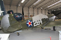 G-CDWH @ EGSU - Curtiss P-40B Warhawk at the Imperial War Museum, Duxford July 2013. - by Malcolm Clarke
