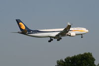 VT-JWS @ EBBR - Flight 9W229 is descending to RWY 02 (flying with a local dove)