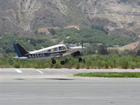 N4484X @ SZP - 1975 Piper PA-28R-200B ARROW II, Lycoming IO-360-C1C 200 Hp, takeoff climb Rwy 22 - by Doug Robertson
